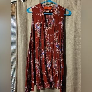 Akira Small Red Flower Dress